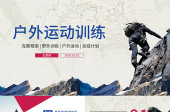 野外戶外拓展訓練PPT模板