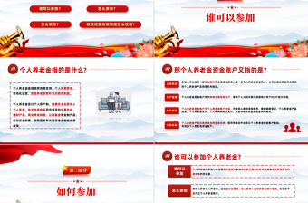 2022帶你讀懂最新出爐的《個(gè)人養(yǎng)老金實(shí)施細(xì)則》PPT專題黨建黨課課件模板