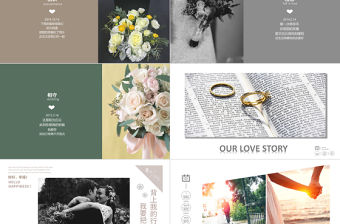 時(shí)尚歐美大氣雜志風(fēng)婚禮相冊(cè)PPT動(dòng)態(tài)模板