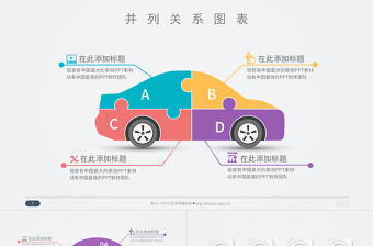 汽車商務微立體ppt圖表