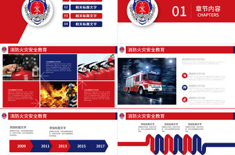 消防武警消防安全火災現場安全教育PPT