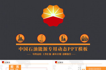 大氣中國石油天然氣集團公司工作總結PPT