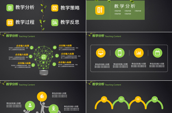 清新簡約教師說課教育教學公開課PPT
