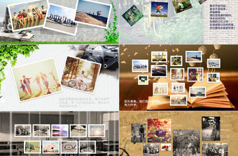 致青春畢業紀念電子相冊PPT模版