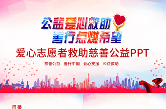 愛(ài)心志愿者救助慈善公益PPT