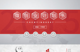 商業商務創業策劃書計劃書PPT模板