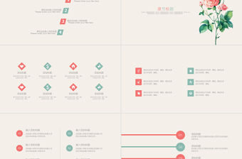 小清新簡約教師說課教育通用PPT模板