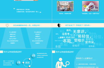 簡約美觀《烏合之眾》讀書筆記ppt模板