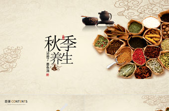 中國(guó)風(fēng)秋季養(yǎng)生健康醫(yī)療展板