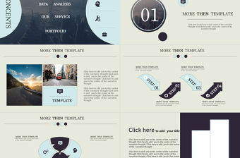 細(xì)線圈與圓的創(chuàng)意封面扁平化工作總結(jié)報(bào)告ppt模板