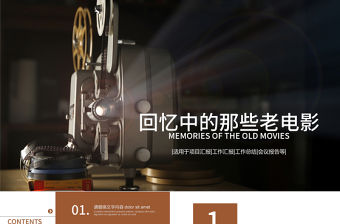 老電影懷舊同學(xué)會(huì)PPT視頻片頭