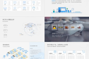 云服務器產品介紹藍灰科技ppt模板