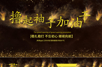 擼起袖子加油干2017工作匯報(bào)PPT模板