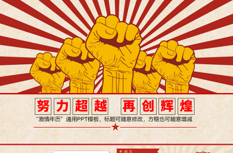 創(chuàng)意激情革命文革風PPT模板