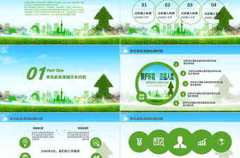 保護環境造福人類環保PPT模板