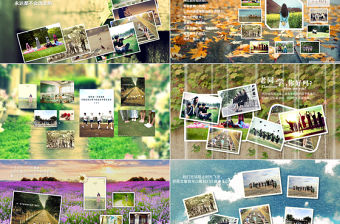 畢業聚會聯誼晚會視頻片頭動態PPT模板