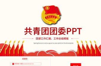 共青團(tuán)團(tuán)委團(tuán)組織團(tuán)支部團(tuán)委PPT模板