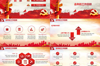 政府工作報告解讀暨兩會政府匯報學習PPT