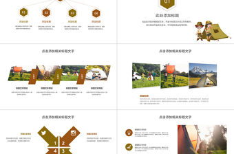 夏令營戶外活動野外露營動態(tài)PPT模板