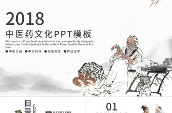 中醫藥文化養生PPT模板