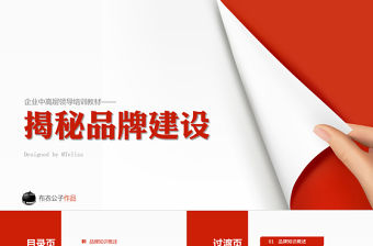 品牌建設培訓PPT課件模板