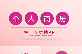 護(hù)士長競聘醫(yī)療機構(gòu)人員求職競聘簡歷