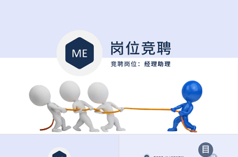 藍(lán)色簡(jiǎn)約崗位競(jìng)聘簡(jiǎn)歷ppt模板