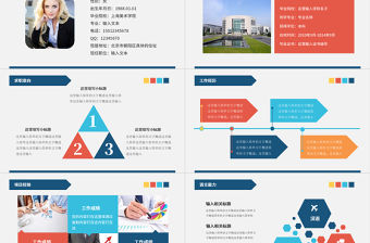 簡約大方個人簡歷PPT模板