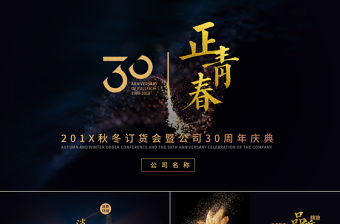 大氣高端黑金商務新品發布會PPT模板