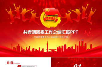 共青團(tuán)團(tuán)委工作總結(jié)計劃匯報會議PPT