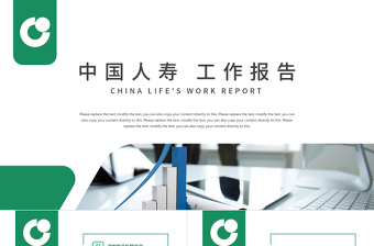 中國人壽保險工作報告計劃PPT