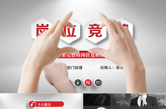 個人求職簡歷崗位競聘競選報告PPT