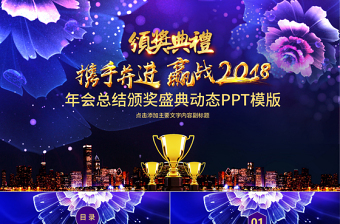 年會總結(jié)頒獎(jiǎng)盛典動態(tài)PPT