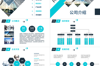 穩(wěn)重簡約藍色公司簡介企業(yè)文化宣傳PPT