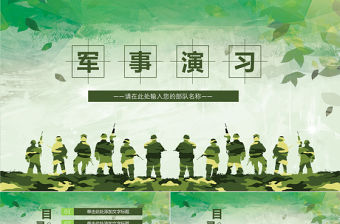 現(xiàn)代戰(zhàn)爭(zhēng)部隊(duì)軍事演習(xí)使命召喚PPT模板