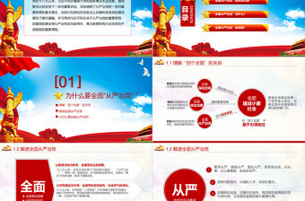 全面從嚴(yán)治黨永遠(yuǎn)在路上ppt黨建黨風(fēng)廉政建設(shè)黨課黨支部PPT