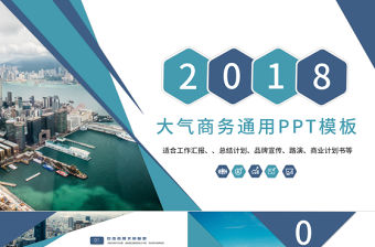 最新幾何創意工作匯報商業計劃書創業融資品牌宣傳路演PPT模板