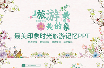 最美印象時(shí)光旅游記憶PPT