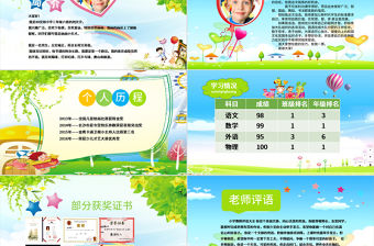 幼兒兒童快樂成長卡通幼兒園PPT課件