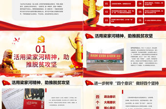 學(xué)習(xí)梁家河精神PPT背景圖片心得體會(huì)PPT模板