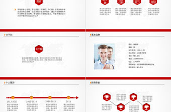 簡約競聘競崗求職簡歷崗位競選演講PPT