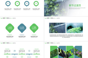 開場視頻清新雨季下雨天ppt模板