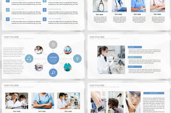 原創藍色清新醫療醫藥醫學醫生工作總結報告模板