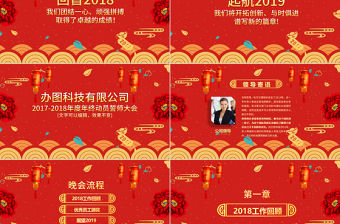 啟航2019年豬年誓師頒獎(jiǎng)年會(huì)PPT模板