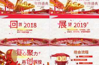 2018狗年年終總結(jié)PPT頒獎(jiǎng)典禮年會(huì)