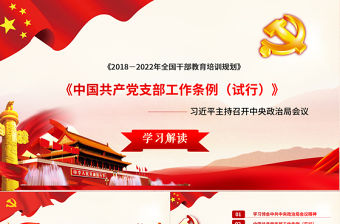 2019年中國共產(chǎn)黨支部工作條例PPT (Web)