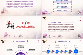 2020梦想远航年终总结工作汇报ppt