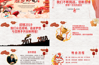 2018狗年年終總結(jié)PPT頒獎(jiǎng)典禮年會(huì)