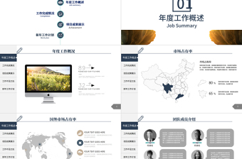 2021年藍(lán)色簡約工作總結(jié)年終總結(jié)PPT