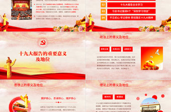 十九大ppt新時代新征程19大報告精神學習